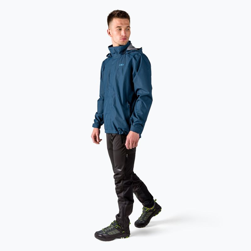 Men's CMP Snaps rain jacket blue 39X7367/M919 2