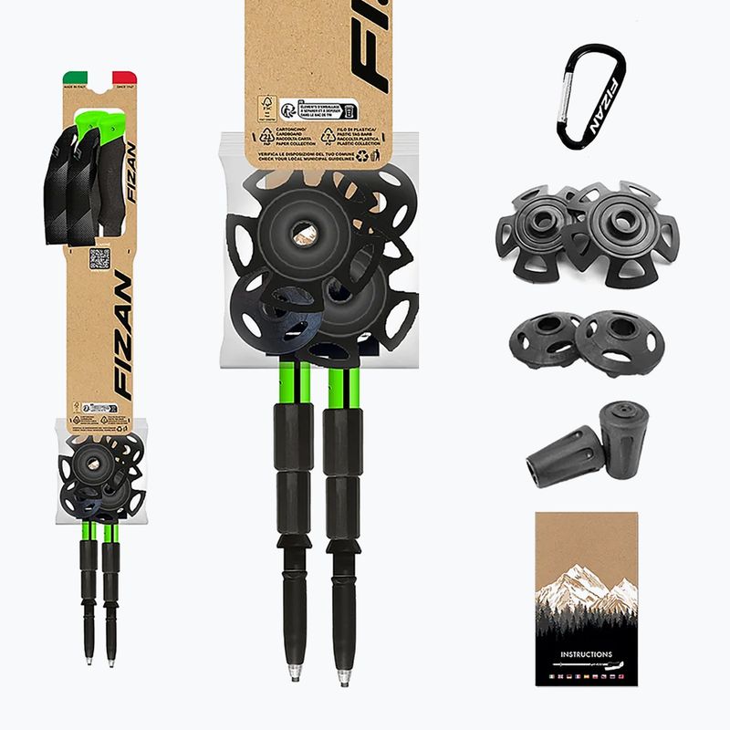 Fizan Lhotse green S20 7506 trekking poles 4