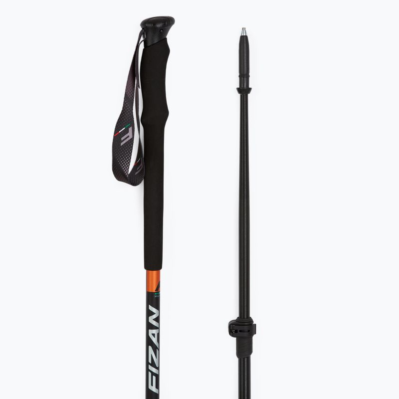 Fizan Elbrus trekking poles black-red S20 7507 3