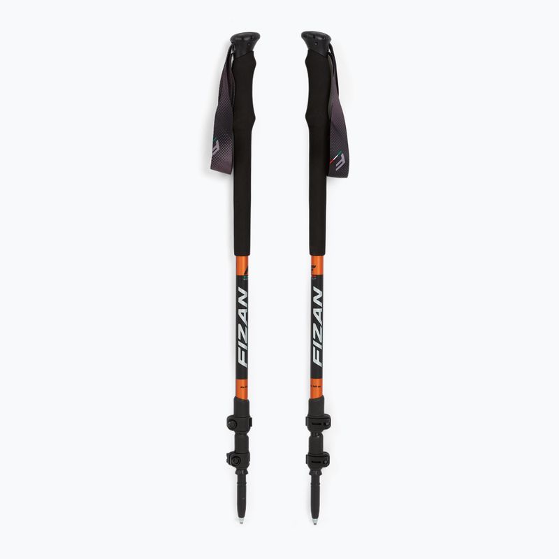 Fizan Elbrus trekking poles black-red S20 7507 5