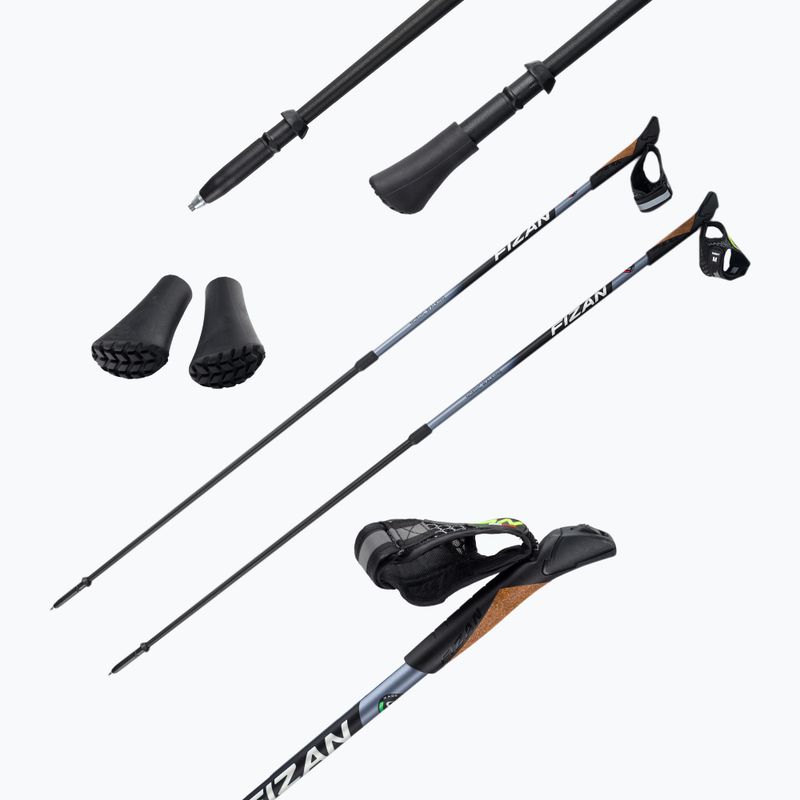 Fizan Speed Black Nordic walking poles black S20 7525 5