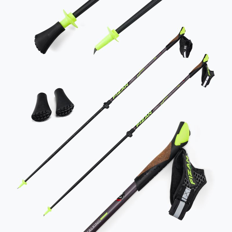 Fizan Speed Race yellow S20 7528 Nordic walking poles 6