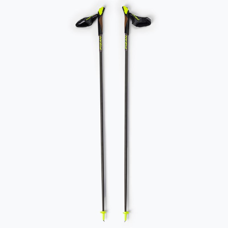 Fizan Carbon 3K nordic walking poles grey S22 CA08