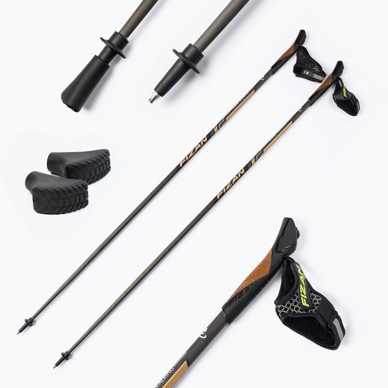Fizan Runner Gold Nordic walking poles gold S21CA04 6