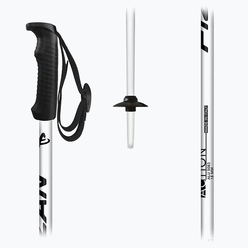 Fizan Action ski poles white 5