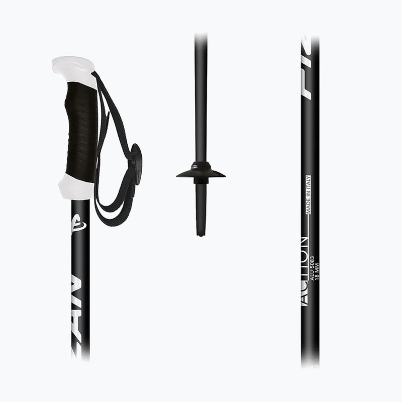 Fizan Action Pro black ski poles 4