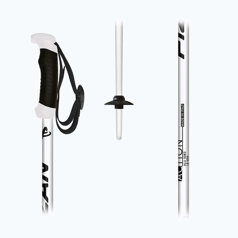 Fizan Action Pro white ski poles 4