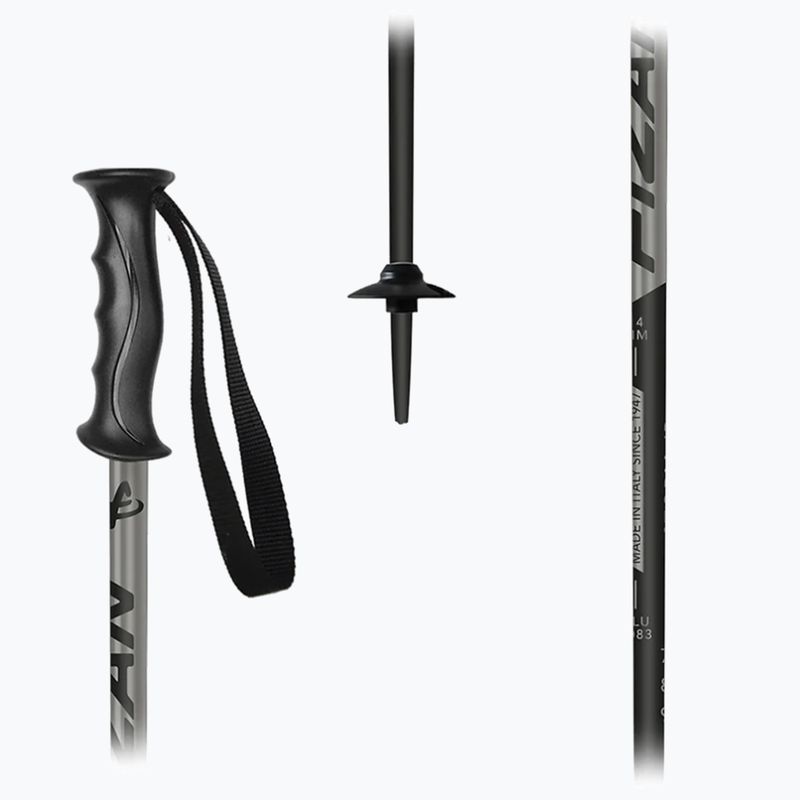 Fizan Storm Jr children's ski poles grey 6