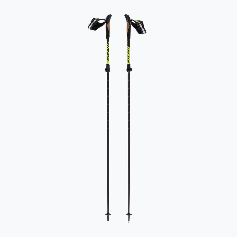 Fizan Tecno Race nordic walking poles yellow/grey