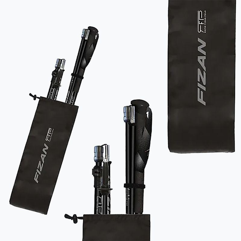Fizan Touring Folding Rfp+ Trekking Poles Bag red/grey 8