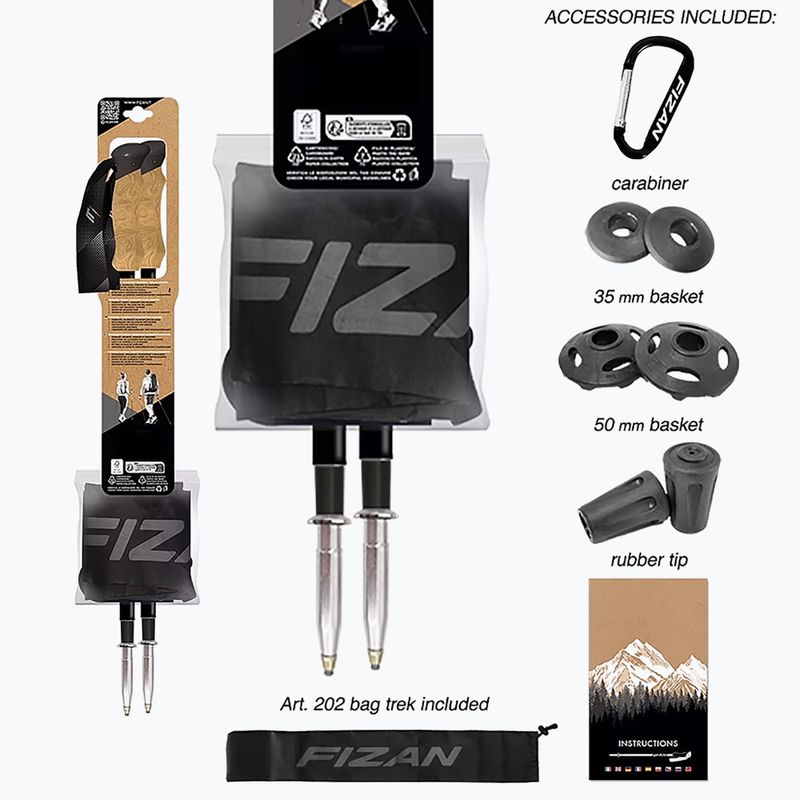 Fizan Compact 1947 desert trekking poles 4