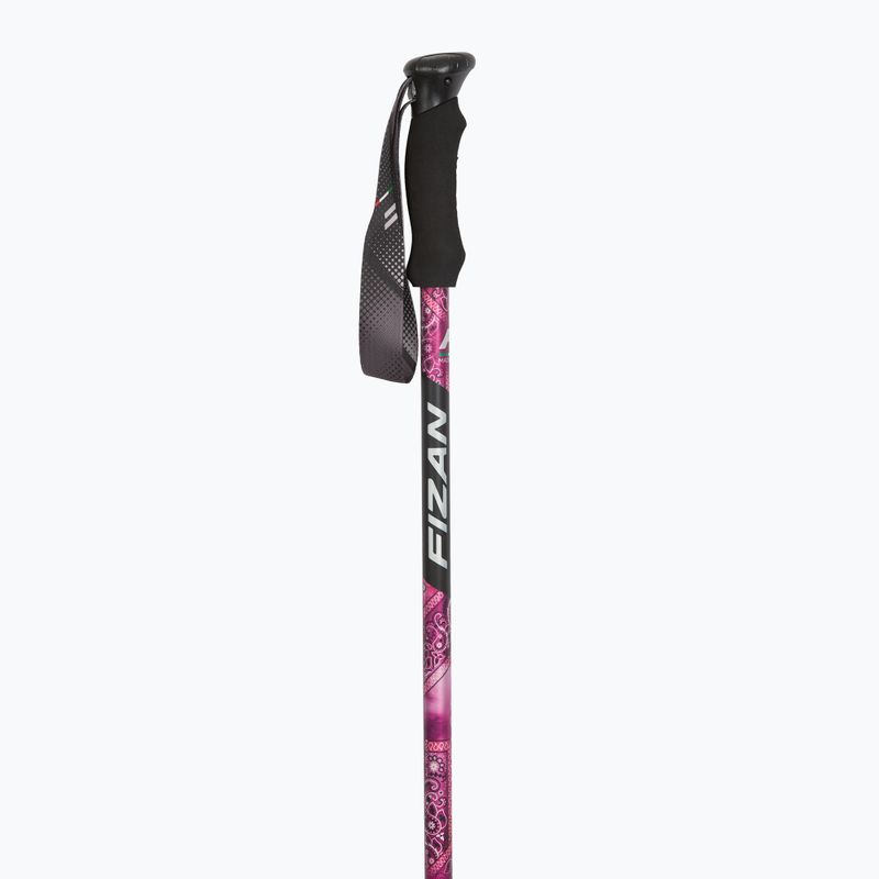 Fizan Compact MS magenta trekking poles 2