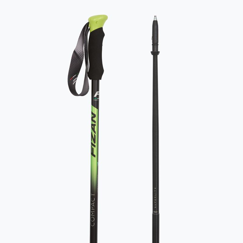 Fizan Compact green trekking poles 3