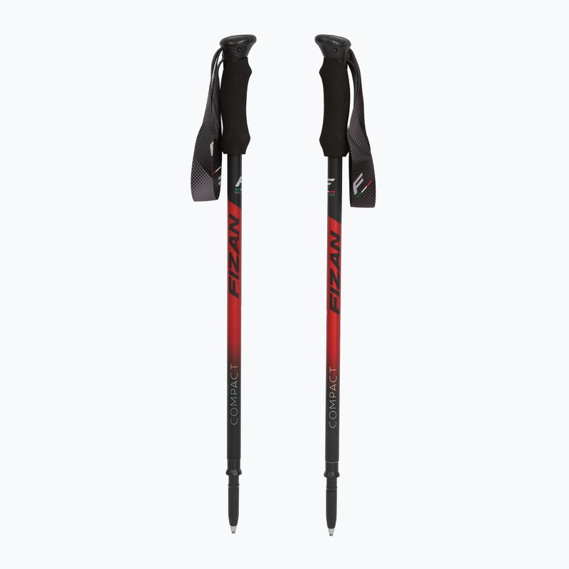 Fizan Compact red trekking poles 5