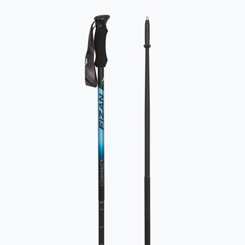 Fizan Compact ocean blue trekking poles 3