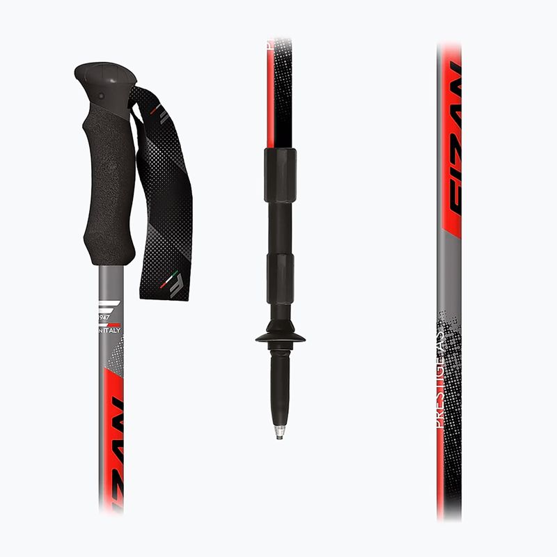 Fizan Prestige A/S trekking poles red 2
