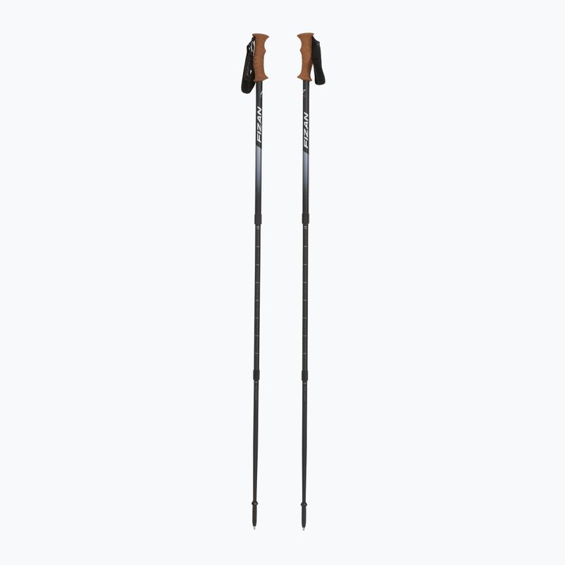 Fizan Tierra grey/coral trekking poles