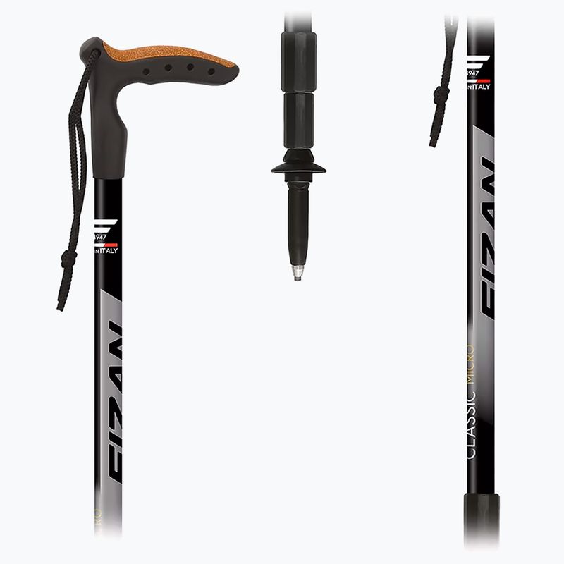 Nordic walking stick Fizan Classic Micro grey 2