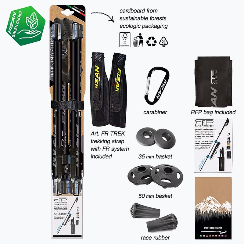 Fizan RFP Trail poles black 15