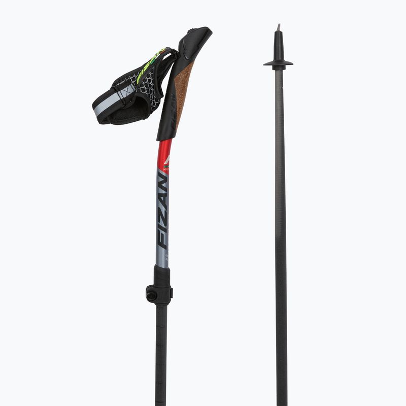Nordic walking poles Fizan Carbon Pro Impulse red 3