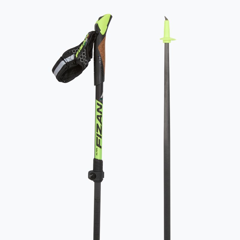 Nordic walking poles Fizan Carbon Pro yellow 3
