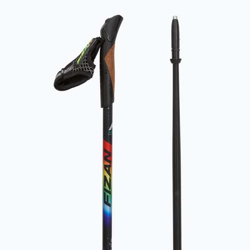 Fizan Speed JR rainbow children's Nordic walking poles 3