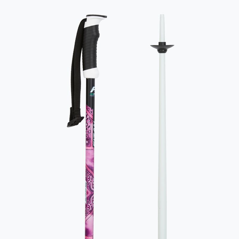 Ski poles Fizan Action MS paisley magenta 3