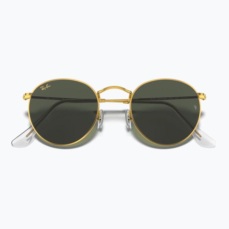 Sunglasses Ray-Ban Round Metal gold/green g-15 3