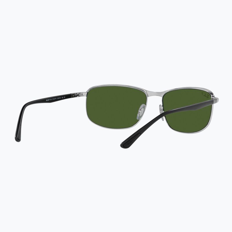 Sunglasses Ray-Ban Rb3671 Polarized+ Lenses black silver/dark green polarized+ 6