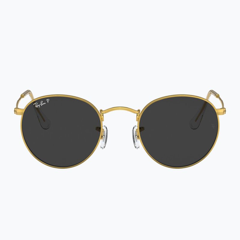 Sunglasses Ray-Ban Round Metal gold/black polarized 2