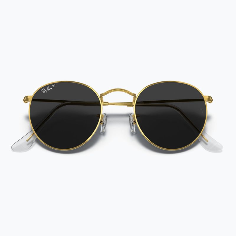 Sunglasses Ray-Ban Round Metal gold/black polarized 3