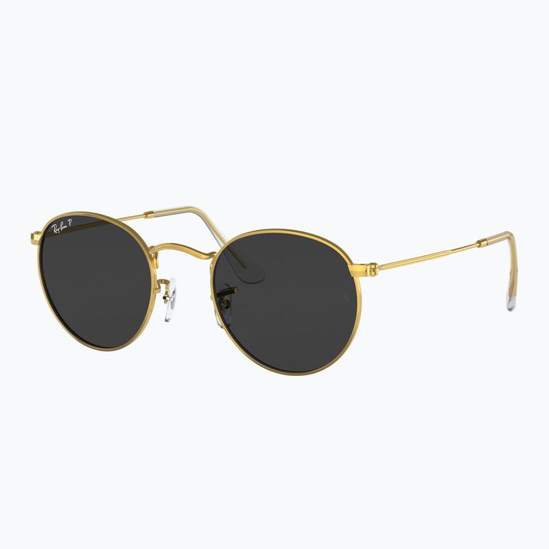 Sunglasses Ray-Ban Round Metal gold/black polarized 4