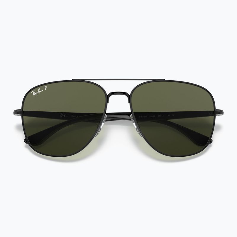 Sunglasses Ray-Ban RB3683 black/green g-15 polarized 3