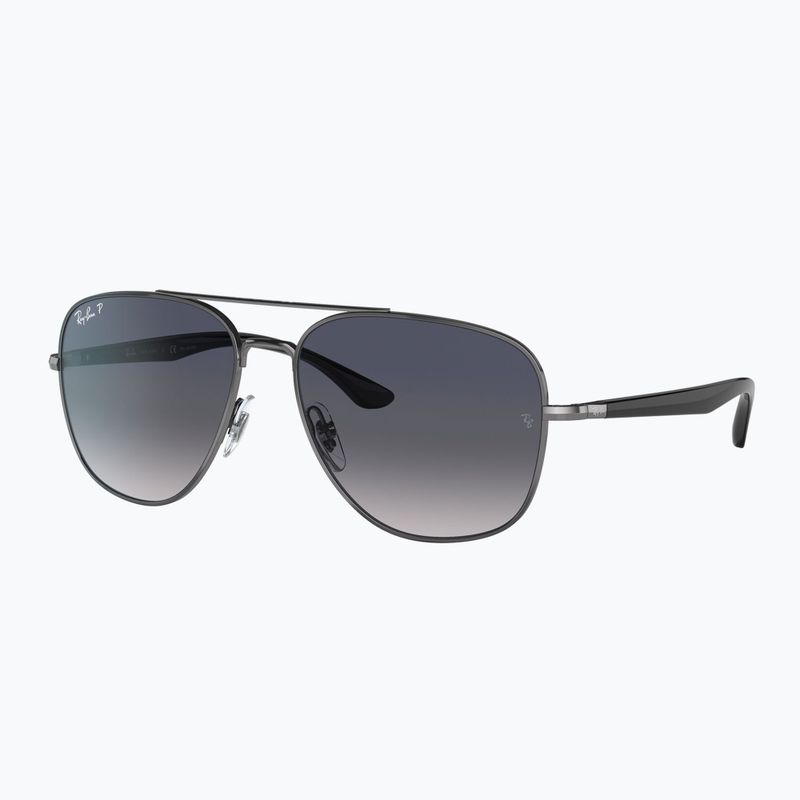 Sunglasses Ray-Ban RB3683 brass/blue grey polarized 4