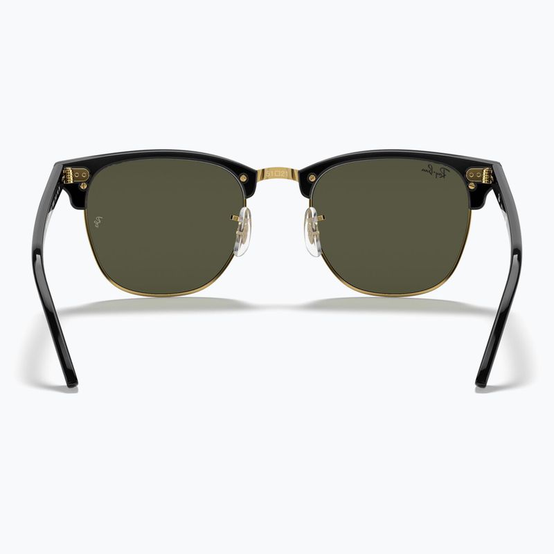 Sunglasses Ray-Ban Clubmaster Classic black/gold/green g-15 5
