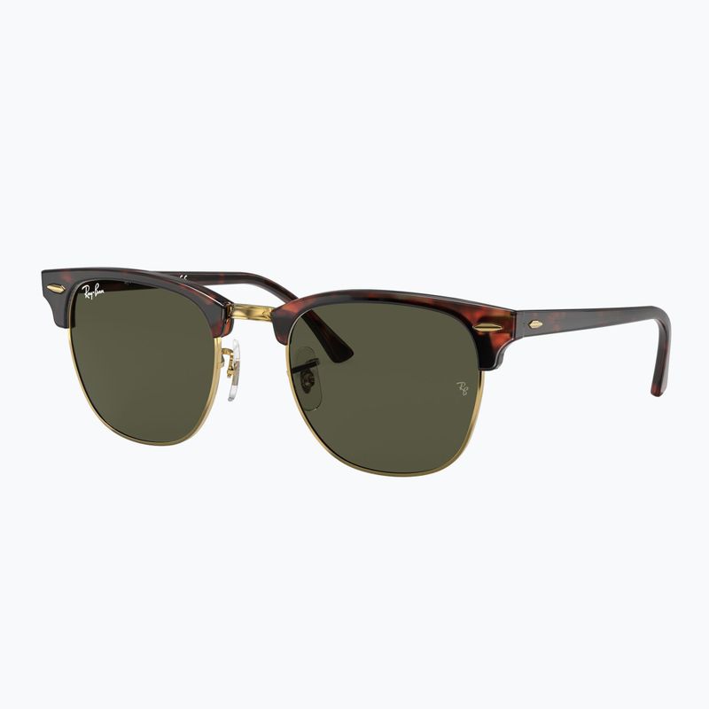 Sunglasses Ray-Ban Clubmaster Classic tortoiseshell/gold/green g-15 4