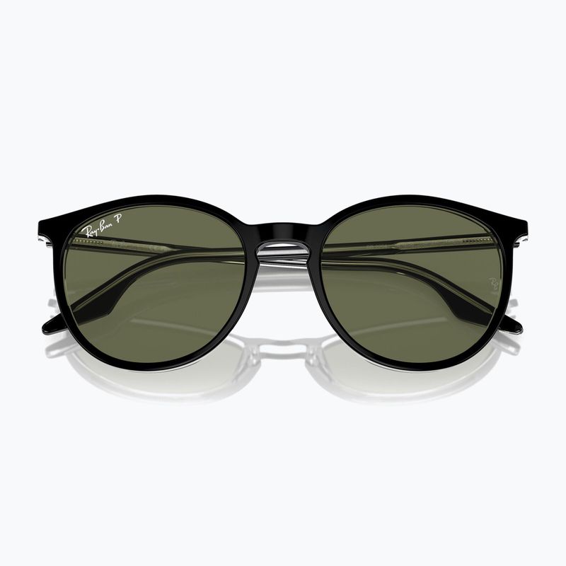 Sunglasses Ray-Ban RB2204 transparent black/green polarized 3