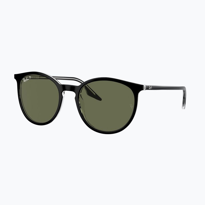 Sunglasses Ray-Ban RB2204 transparent black/green polarized 4