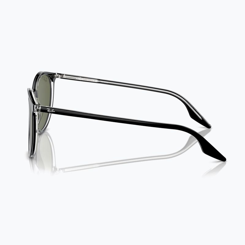 Sunglasses Ray-Ban RB2204 transparent black/green polarized 6