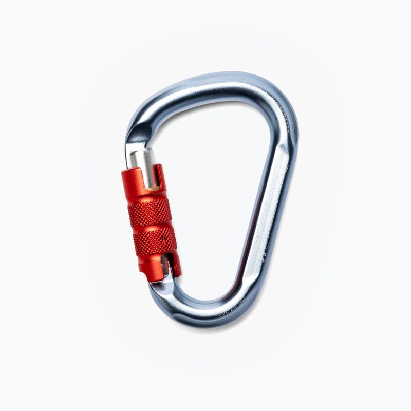 Climbing Technology Hms Snappy Cf Tg/Triplex carabiner L4610006 Bś silver/red 2C46100YRC 2