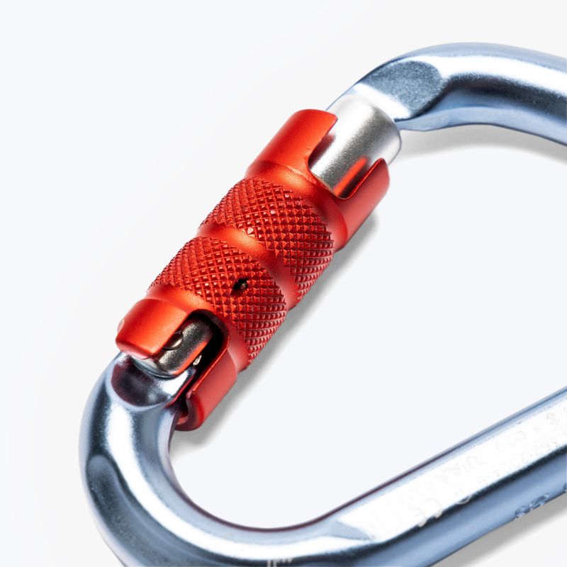 Climbing Technology Hms Snappy Cf Tg/Triplex carabiner L4610006 Bś silver/red 2C46100YRC 3