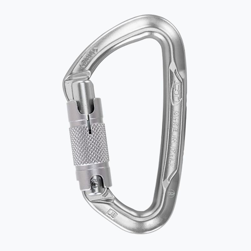 Climbing Technology Lime WG Twist Lock silver carabiner