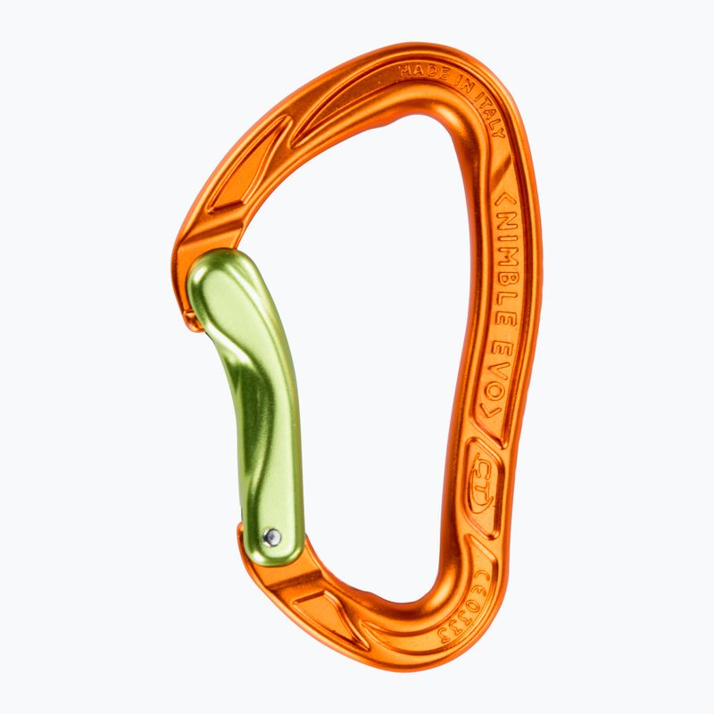 Climbing Technology Nimble Evo B orange-green carabiner 2C39300WBL