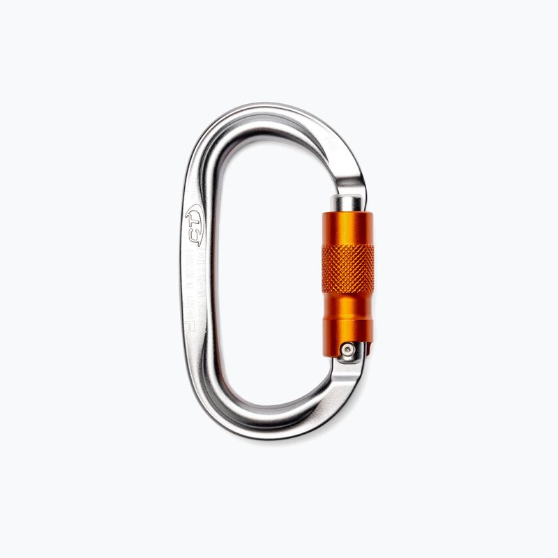 Climbing Technology Pillar Pro WG carabiner silver-orange 2C39700ZPE