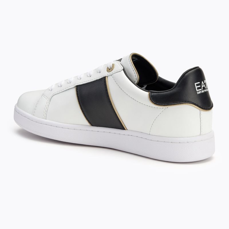 EA7 Emporio Armani Classic Logo shoes white/ black/ gold 3