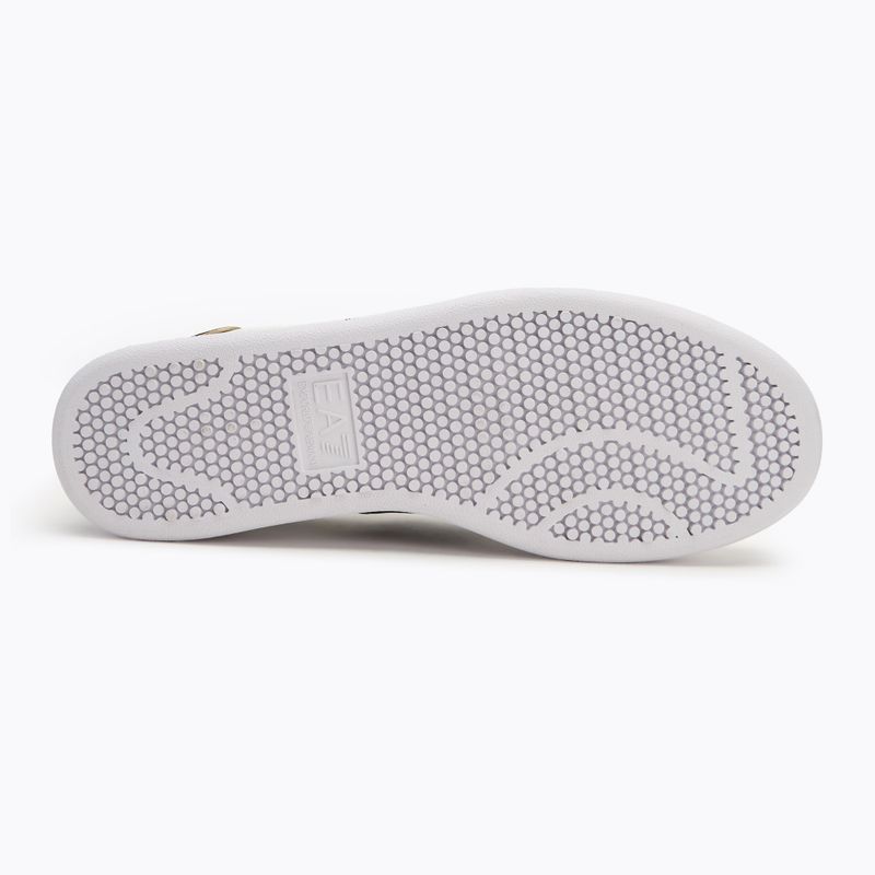 EA7 Emporio Armani Classic Logo shoes white/ black/ gold 4