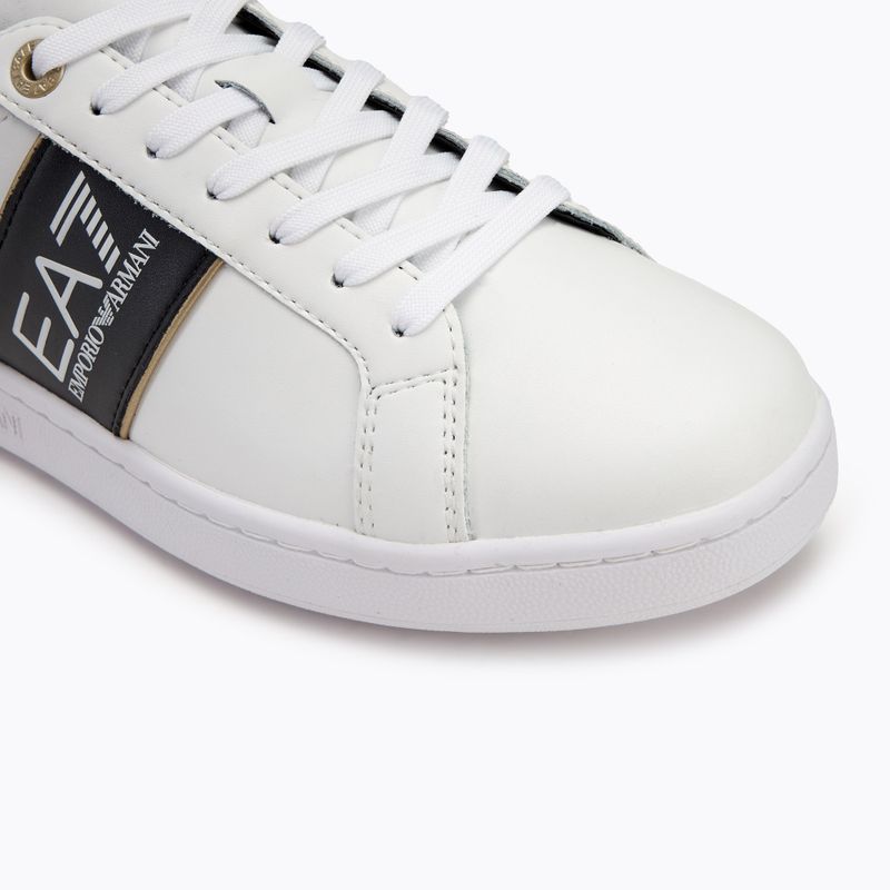 EA7 Emporio Armani Classic Logo shoes white/ black/ gold 7