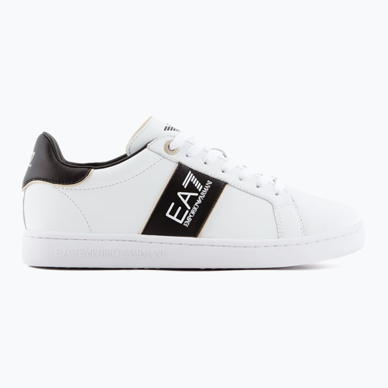 EA7 Emporio Armani Classic Logo shoes white/ black/ gold 9