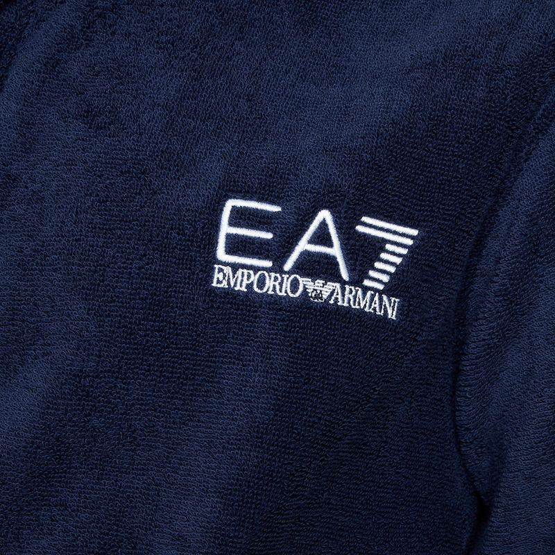 EA7 Emporio Armani Water Sports Core blu navy/ bianco bathrobe 3