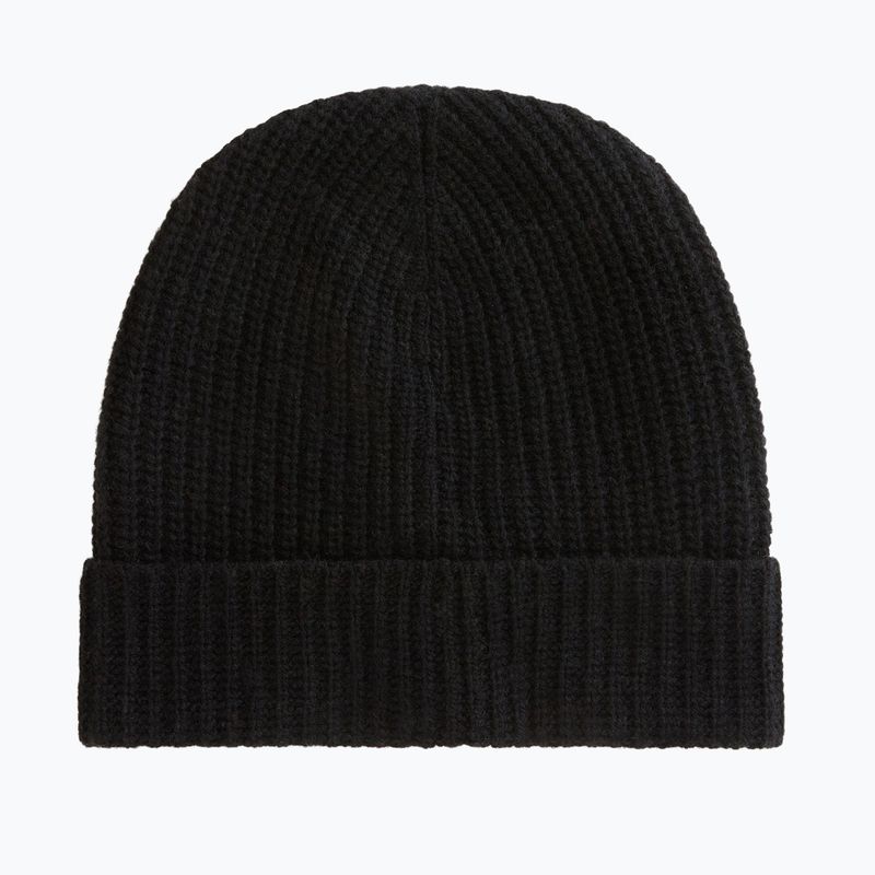 Men's winter hat Woolrich Knitted Ribbed Beanie black 2